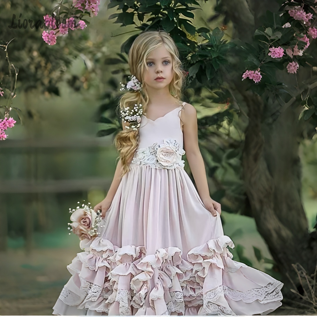 Formal Skirt - Girls' Halter-Neck Deep V-Neck Dress Custom