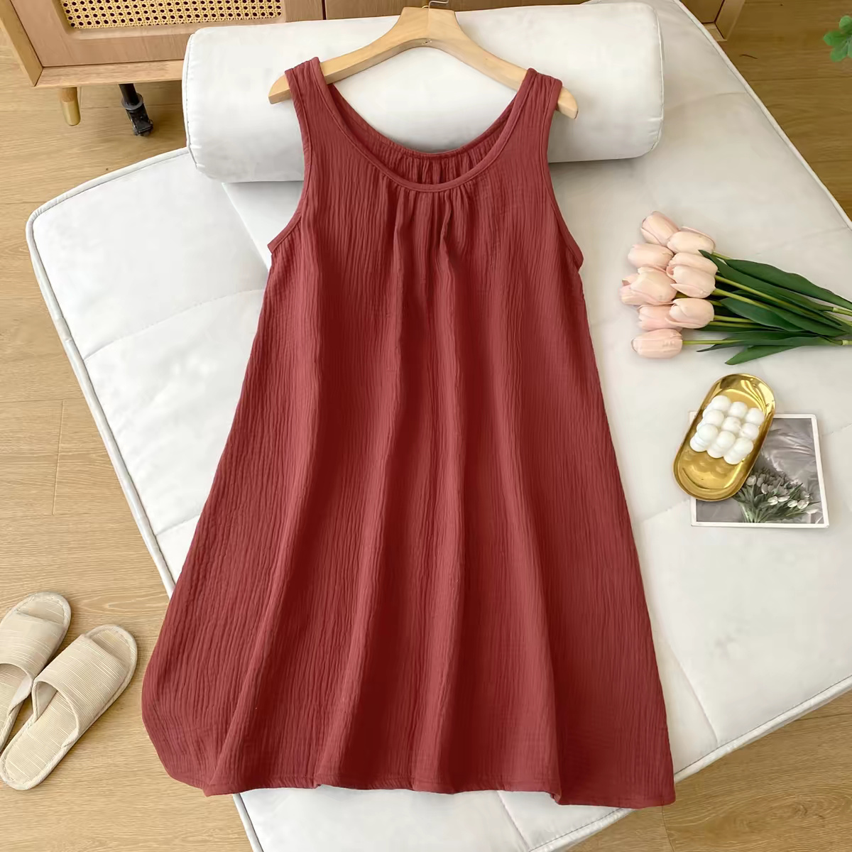 Summer Casual Women's Sleevele - đánh giá và giá Midi Dress