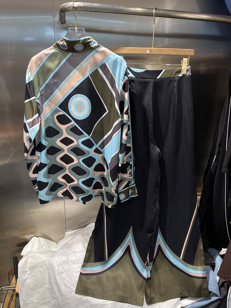 Retro geometric positioning pr - đánh giá và giá Silk Blouse
