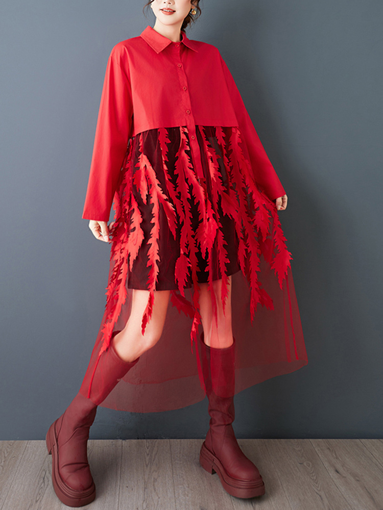 Mesh Patchwork Red Vintage Shi - đánh giá và giá Women'S Red Formal Wear