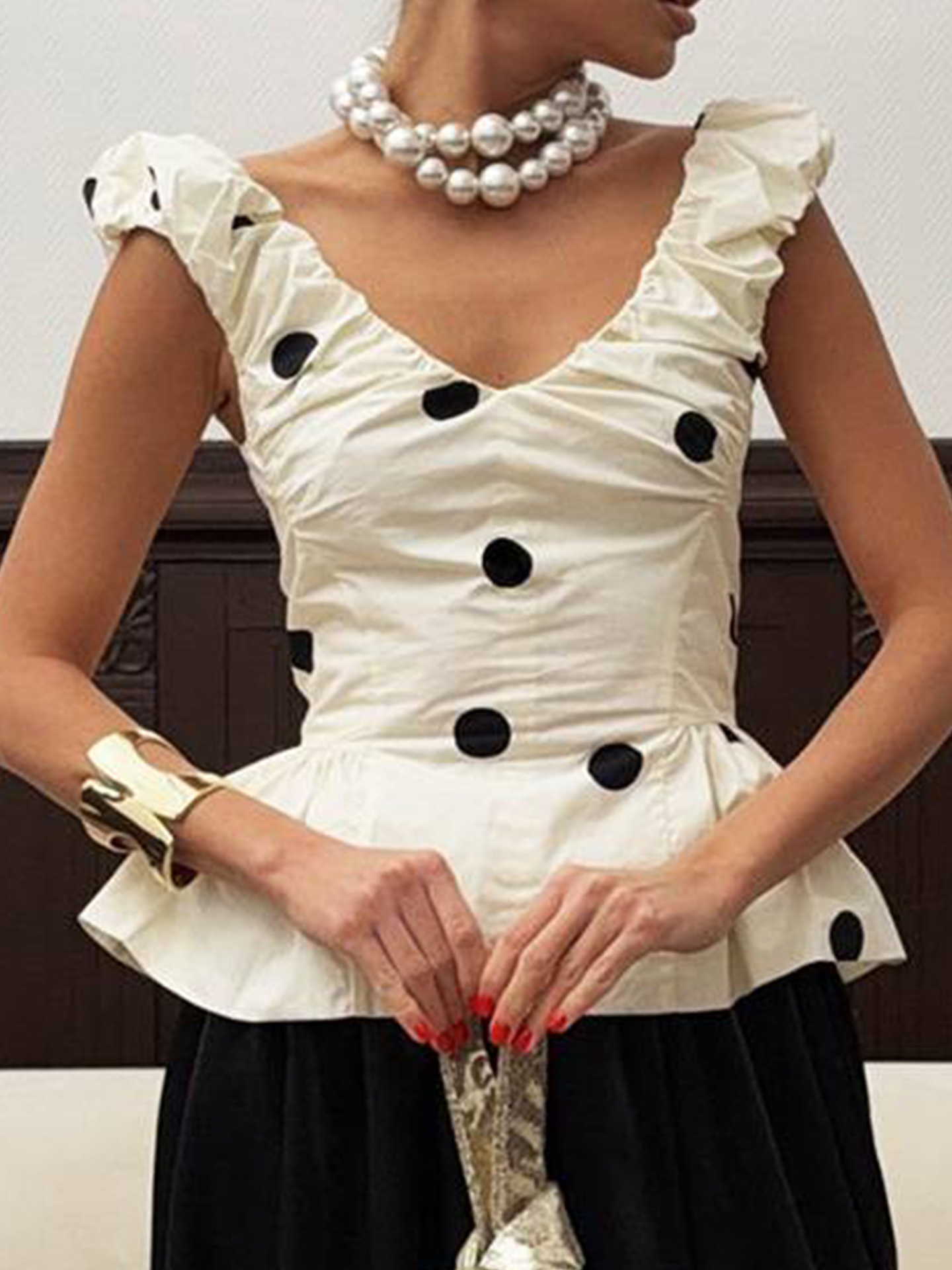 Women 2 Piece Polka Dot Dress  - đánh giá và giá Midi Dress