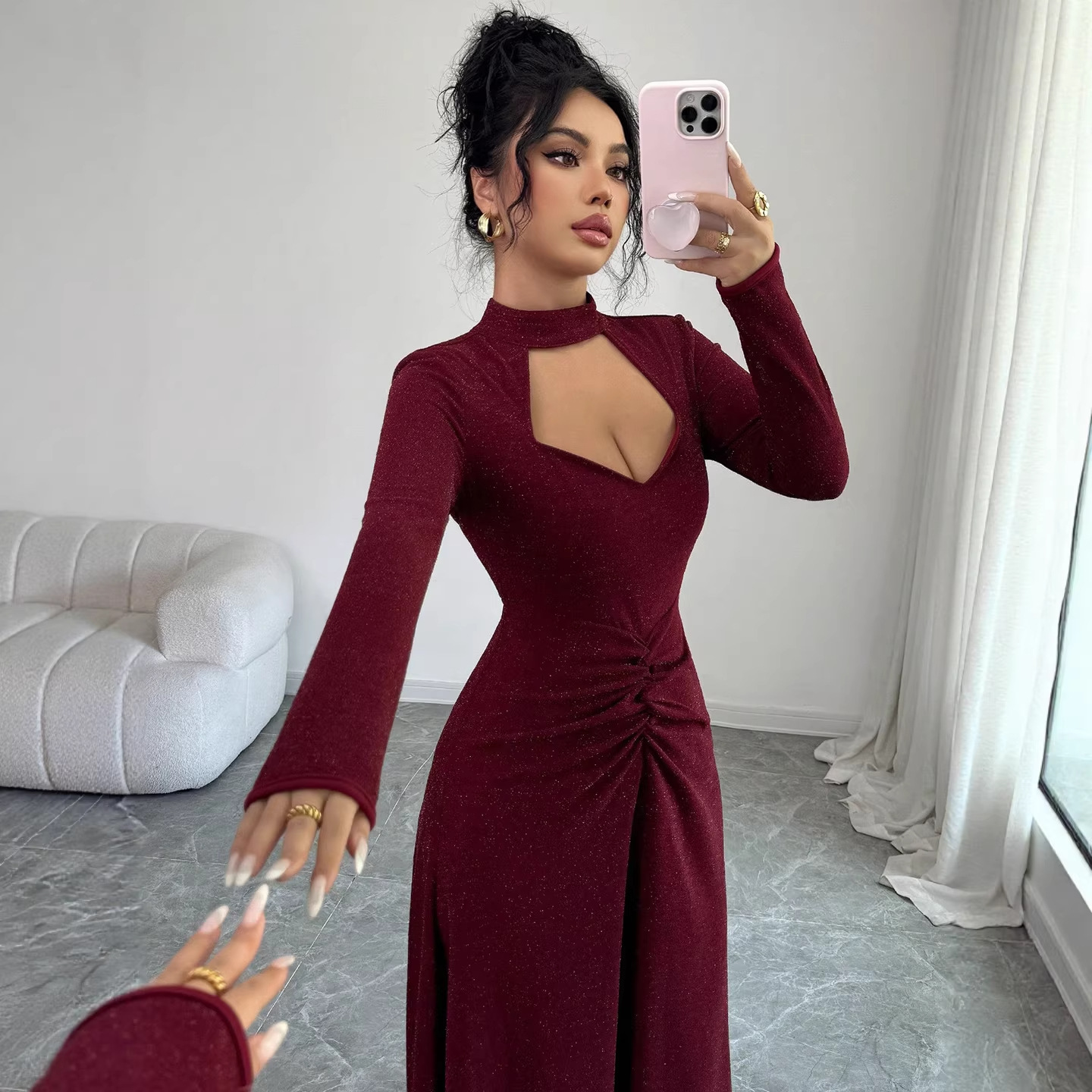 20256 Spring Sexy Fitted Midi  - đánh giá và giá Midi Dress