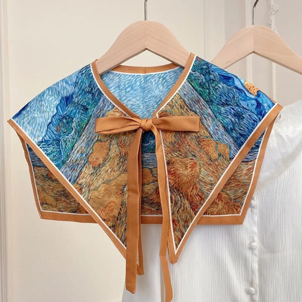Floral Pattern Shirt Fake Coll - đánh giá và giá Silk Blouse
