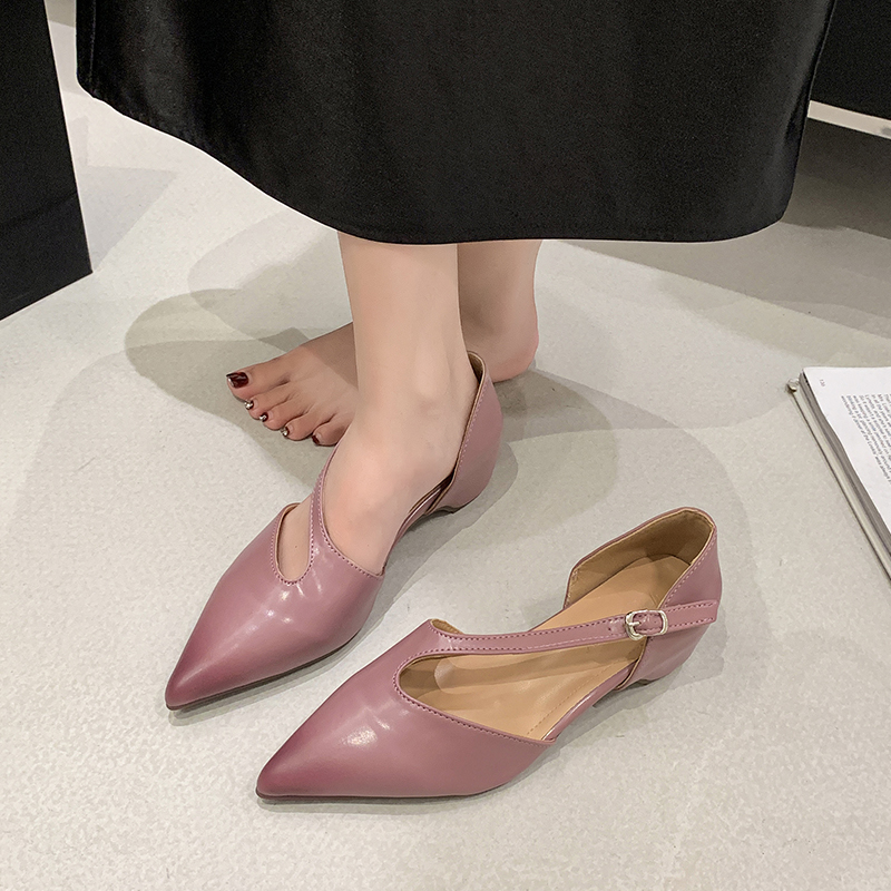 French Pointed Toe Sandals Wom - đánh giá và giá Pump Heel Block