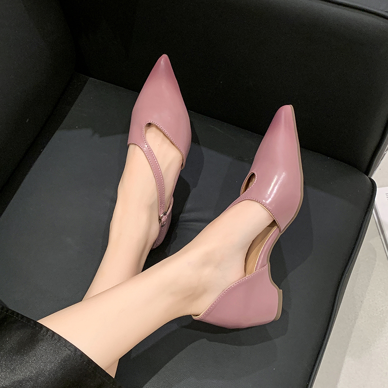 French Pointed Toe Sandals Wom - đánh giá và giá Pump Heel Block
