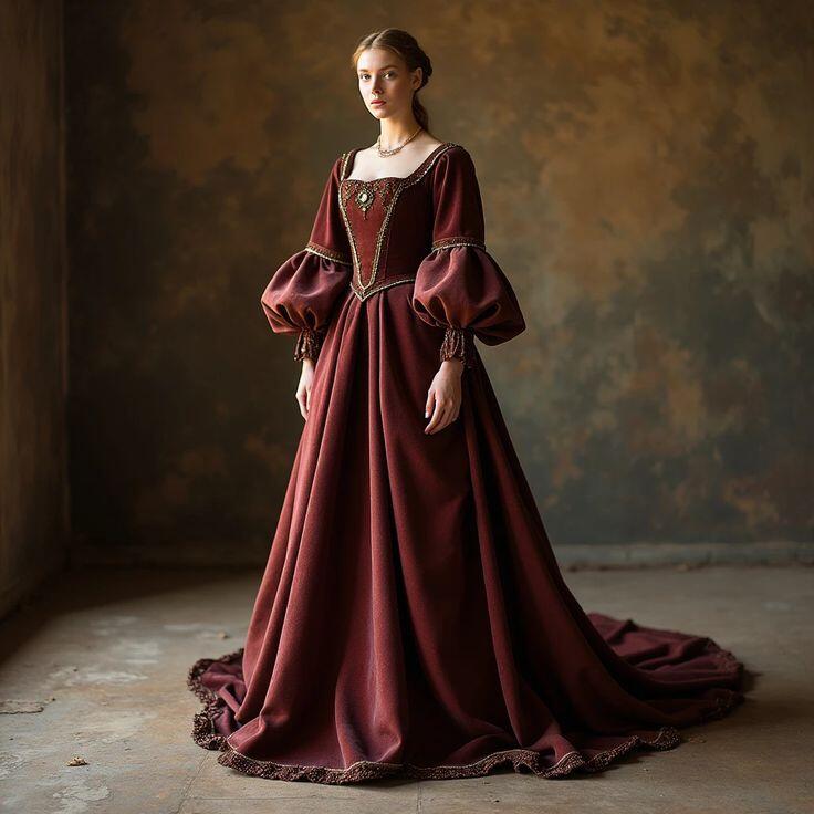 Vintage Victorian Baroque Even - đánh giá và giá Evening Gown