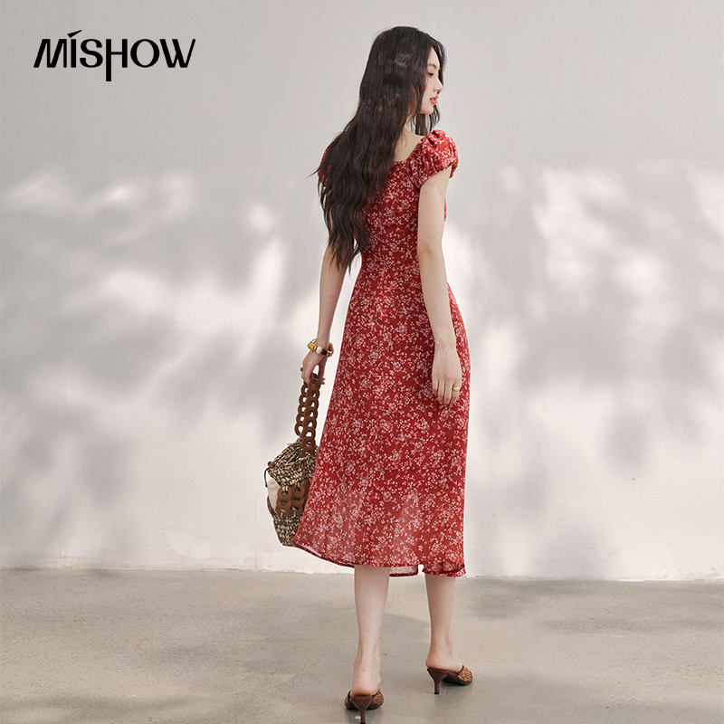 MISHOW Women's Vintage Red Flo - đánh giá và giá Women'S Red Formal Wear