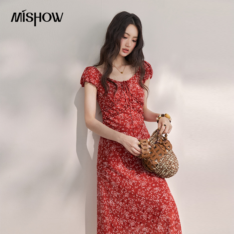 MISHOW Women's Vintage Red Flo - đánh giá và giá Women'S Red Formal Wear