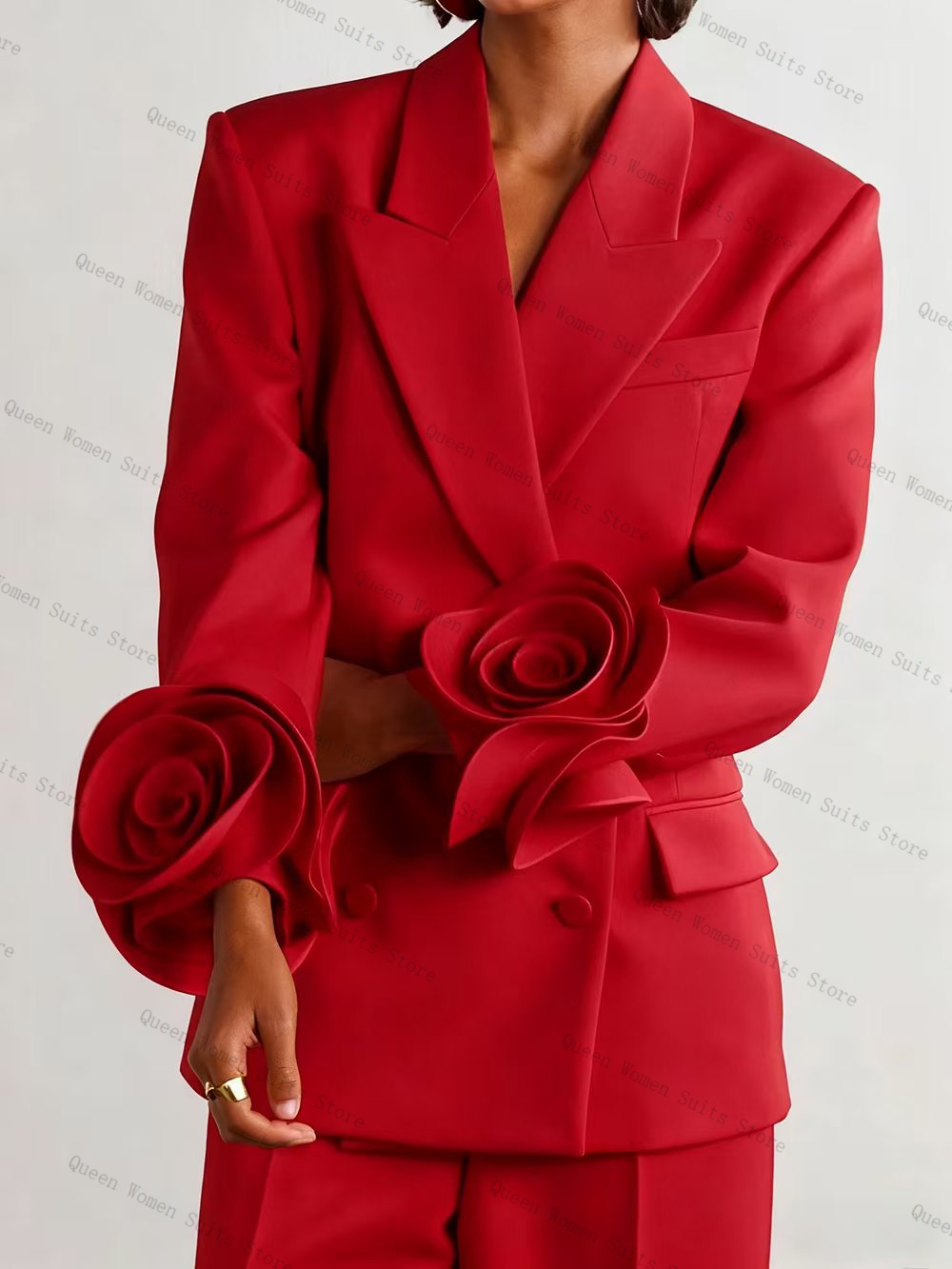 Luxury Red Women Suit Set 2 Pc - đánh giá và giá Women'S Red Formal Wear