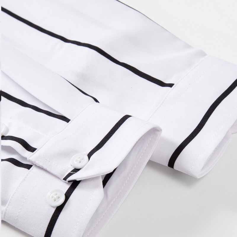 Men's Striped Dress Shirt Long - đánh giá và giá Formal Dress