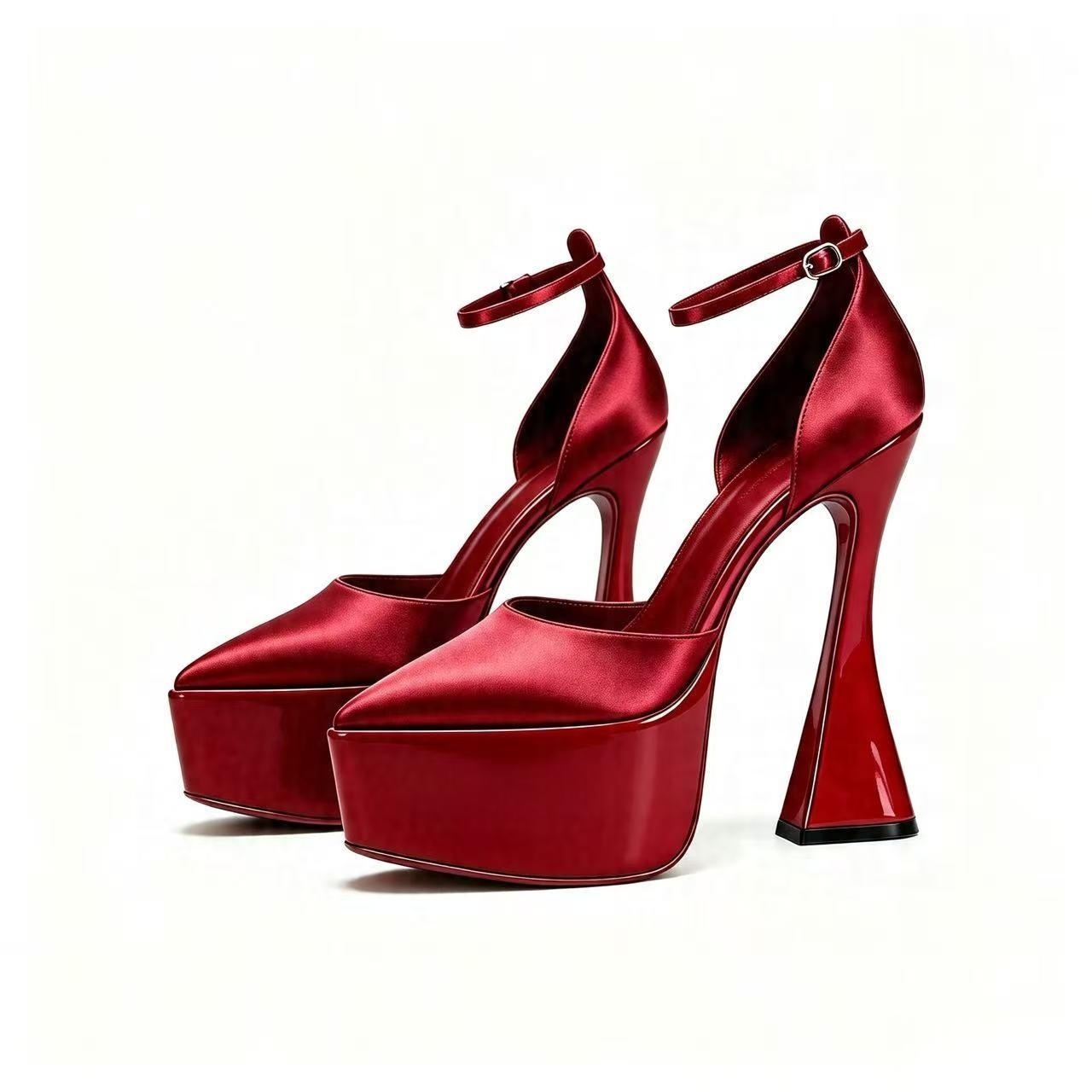 Women Satin Pointed Toe Platfo - đánh giá và giá Formal Dress