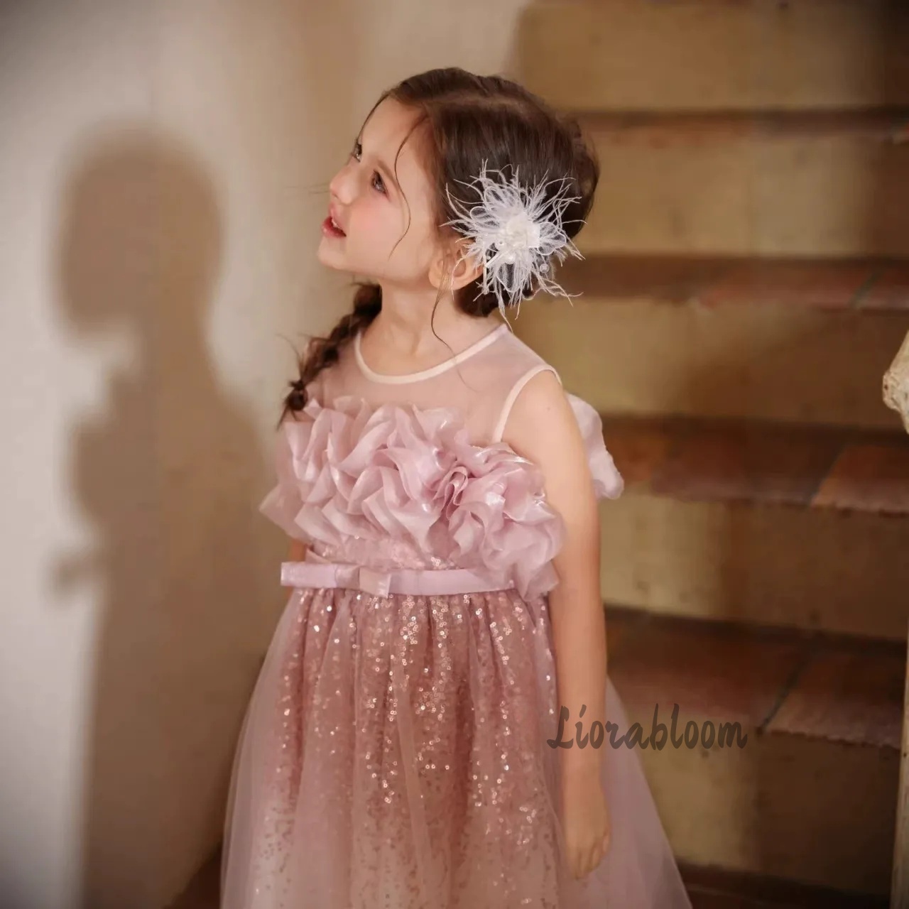 Girls' Pink Wavy Tulle Formal  - đánh giá và giá Formal Skirt