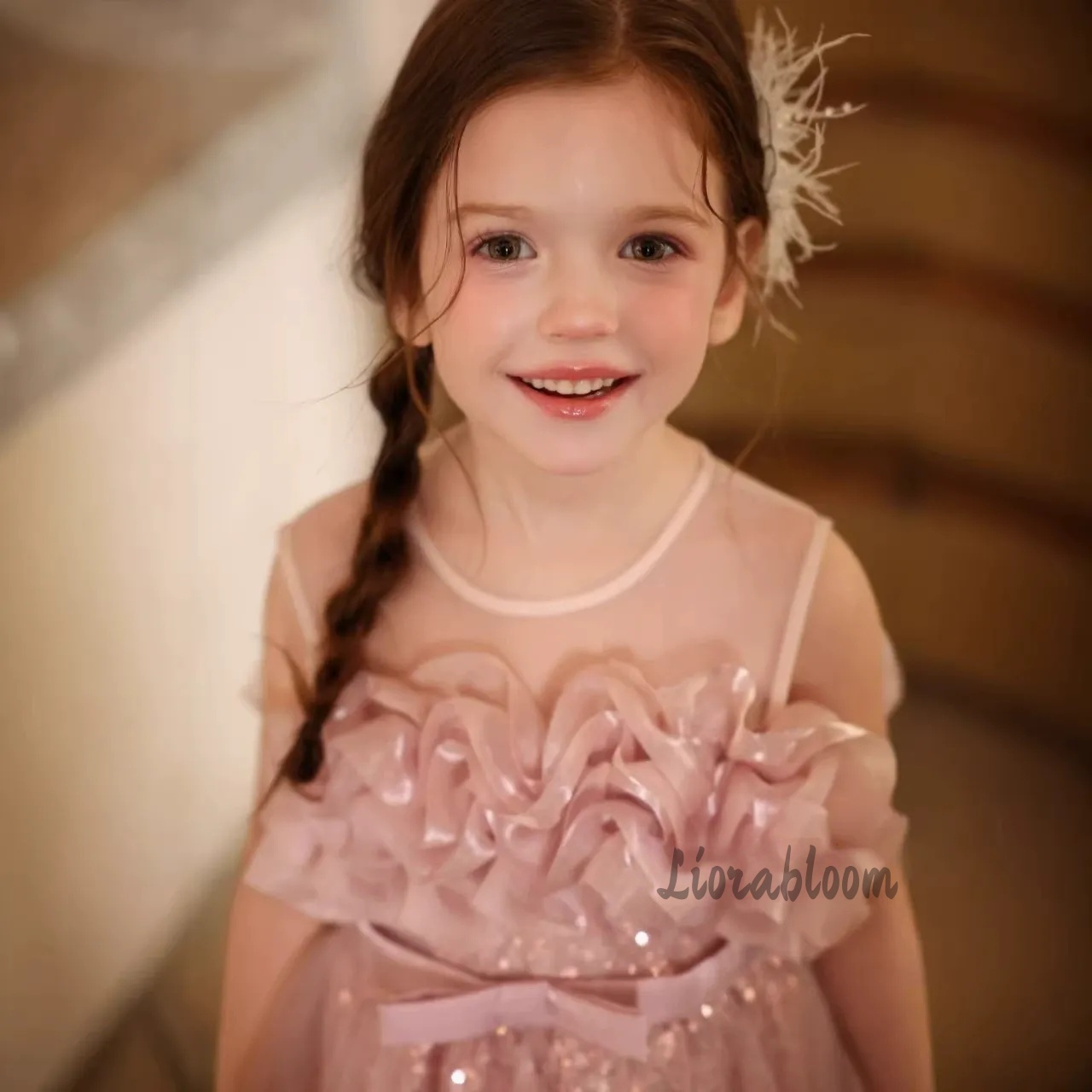 Girls' Pink Wavy Tulle Formal  - đánh giá và giá Formal Skirt