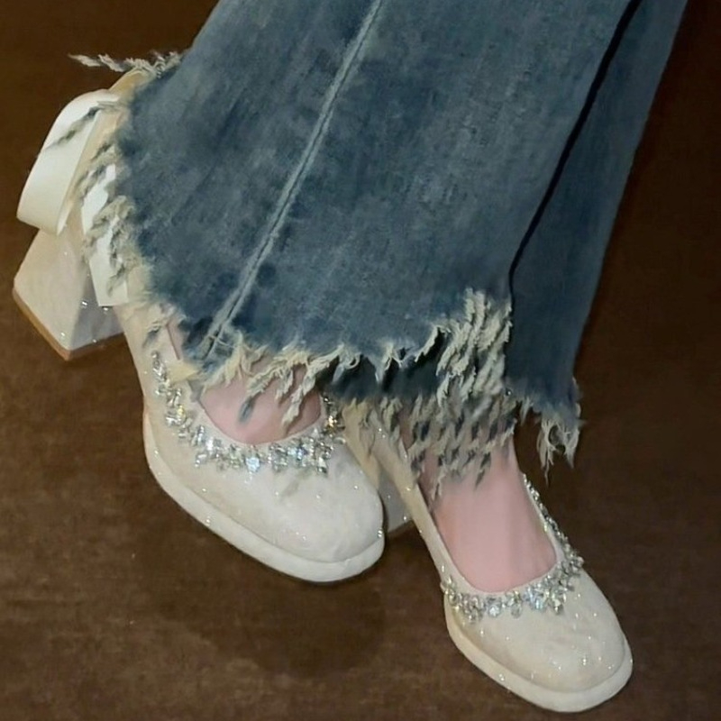 French Mary Jane Block Heel Pu - đánh giá và giá Pump Heel Block