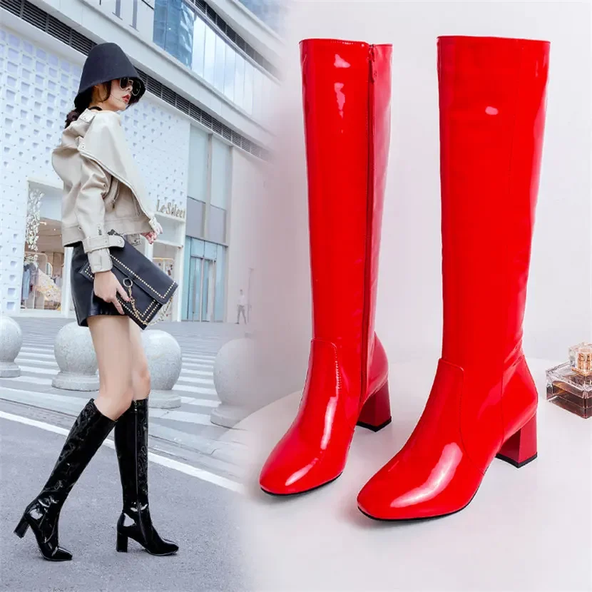 Red White Patent Leather Women - đánh giá và giá Women'S Red Formal Wear