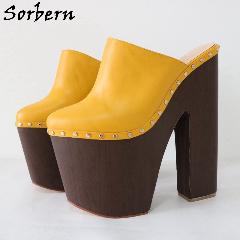 Sorbern Gừng Vàng Bơm Giày 24C - đánh giá và giá Pump Heel Block