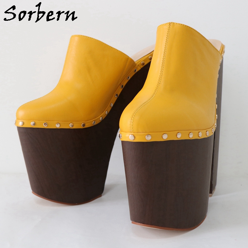 Sorbern Gừng Vàng Bơm Giày 24C - đánh giá và giá Pump Heel Block