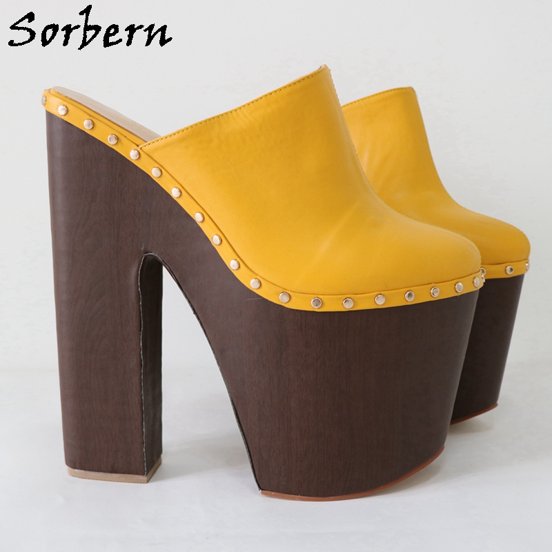Sorbern Gừng Vàng Bơm Giày 24C - đánh giá và giá Pump Heel Block