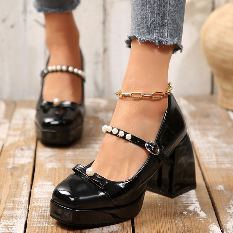 Luxury Brand Block Heel Mary J - đánh giá và giá Pump Heel Block