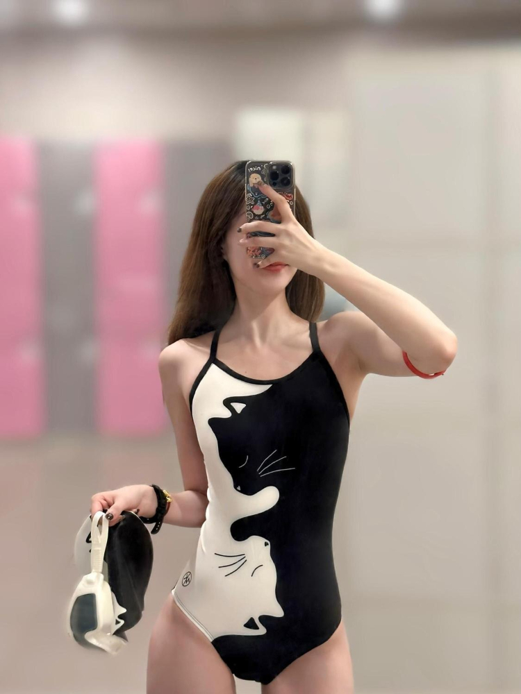 Black White Kitten Print Women - đánh giá và giá Womens Suit