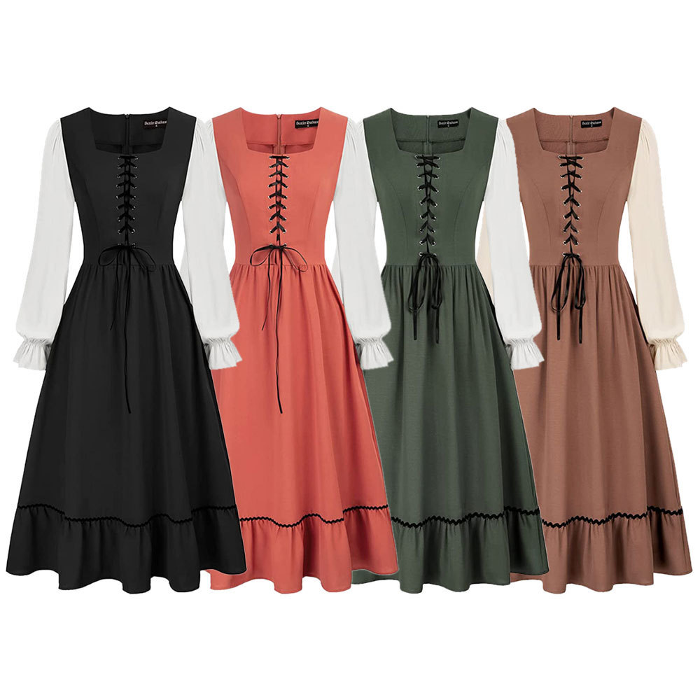 Women'S Vintage Court Medieval - đánh giá và giá Midi Dress