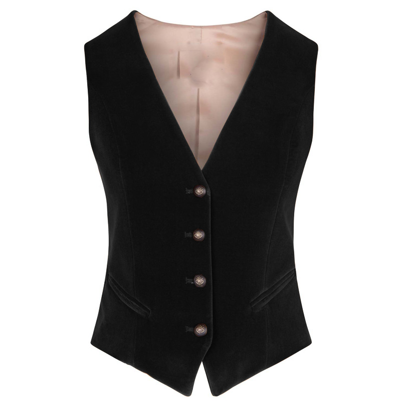 Women's Velvet Vest V-neck 4 B - đánh giá và giá Womens Blazer