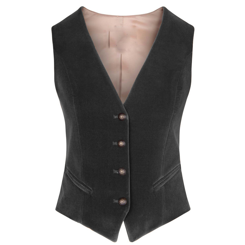 Women's Velvet Vest V-neck 4 B - đánh giá và giá Womens Blazer