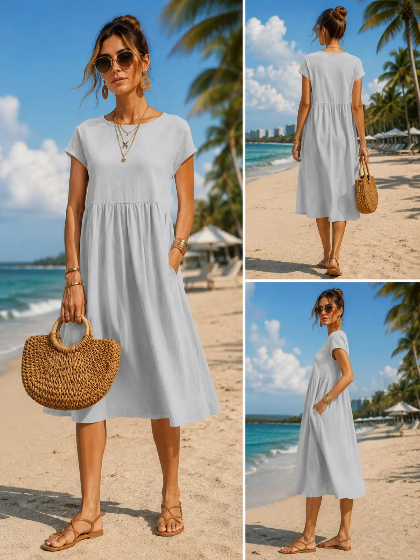 Women’s Casual Midi Dress with - đánh giá và giá Midi Dress