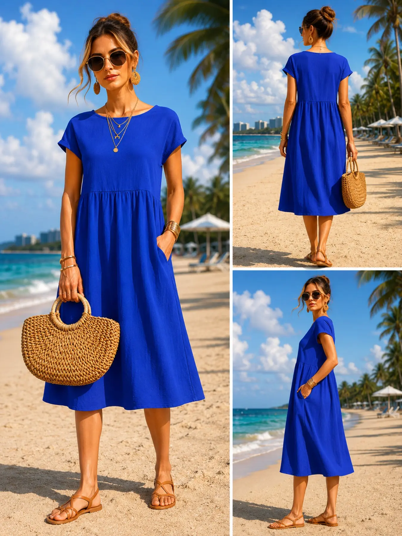 Women’s Casual Midi Dress with - đánh giá và giá Midi Dress