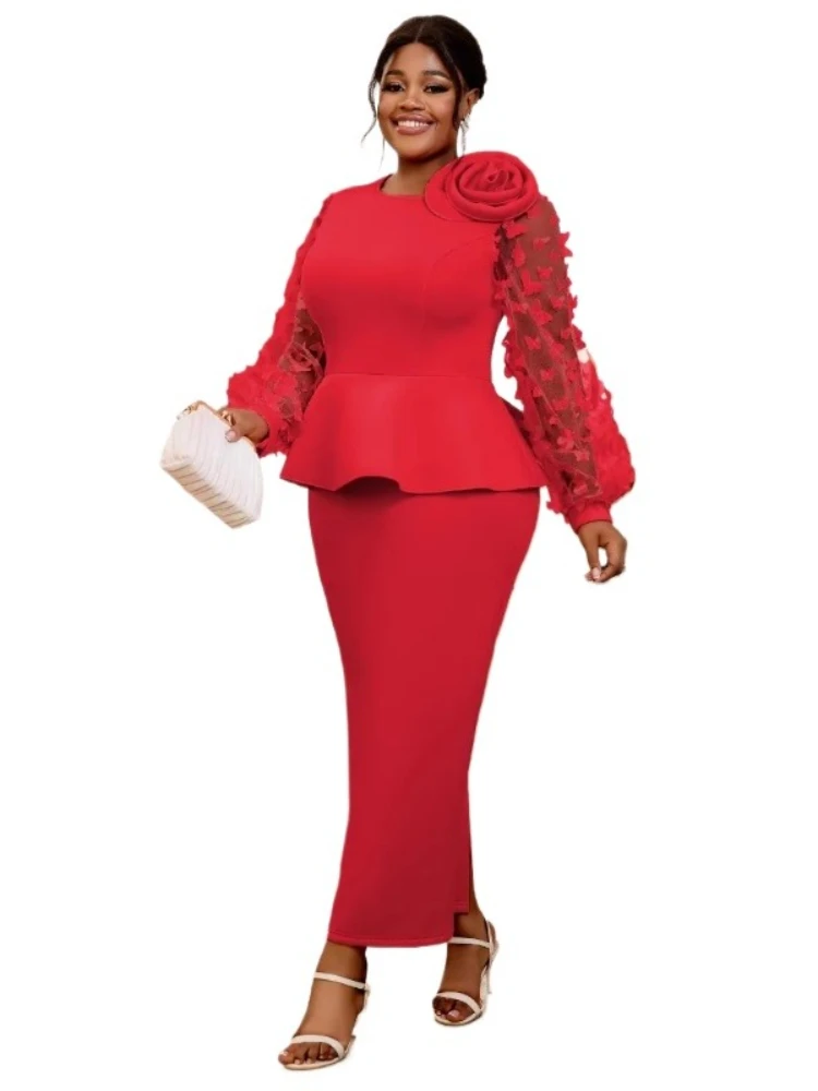 2025 Plus Size African Dresses - đánh giá và giá Women'S Red Formal Wear