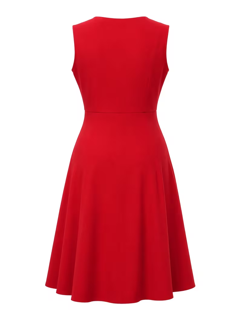 Plus Size Women Red Polka Dot  - đánh giá và giá Women'S Red Formal Wear