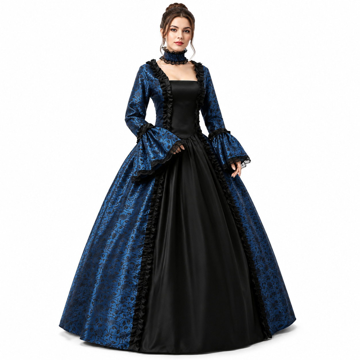 Vintage Medieval Gothic Square - đánh giá và giá Lace Dress