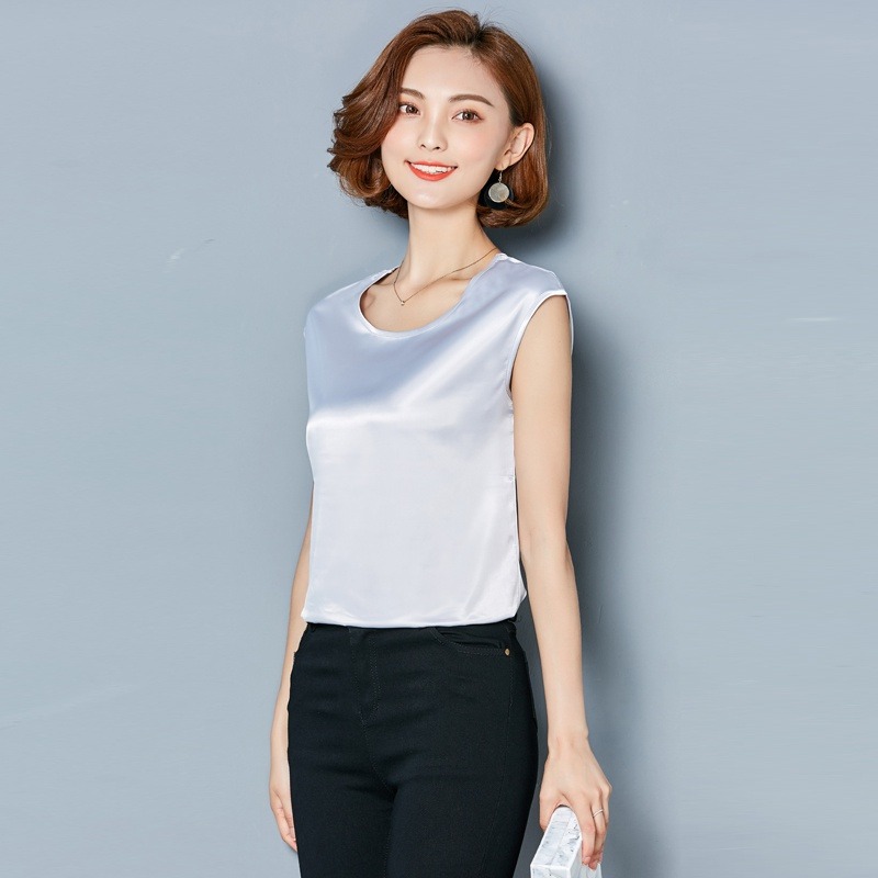 Sexy Silk vest women sleeveles - đánh giá và giá Silk Blouse
