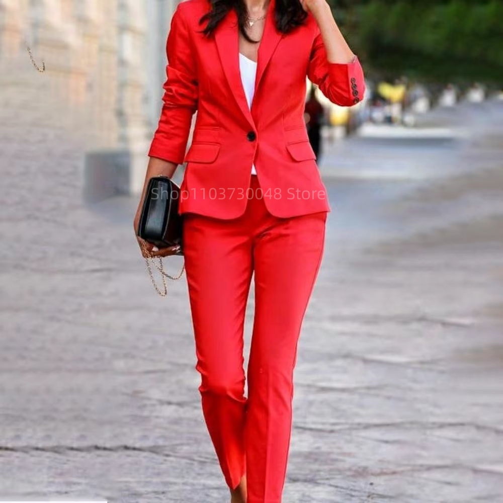 Fashion Office Ladies Blazer a - đánh giá và giá Women'S Red Formal Wear