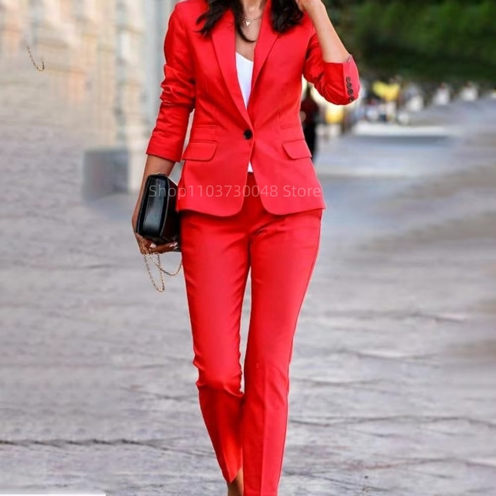 Fashion Office Ladies Blazer a - đánh giá và giá Women'S Red Formal Wear