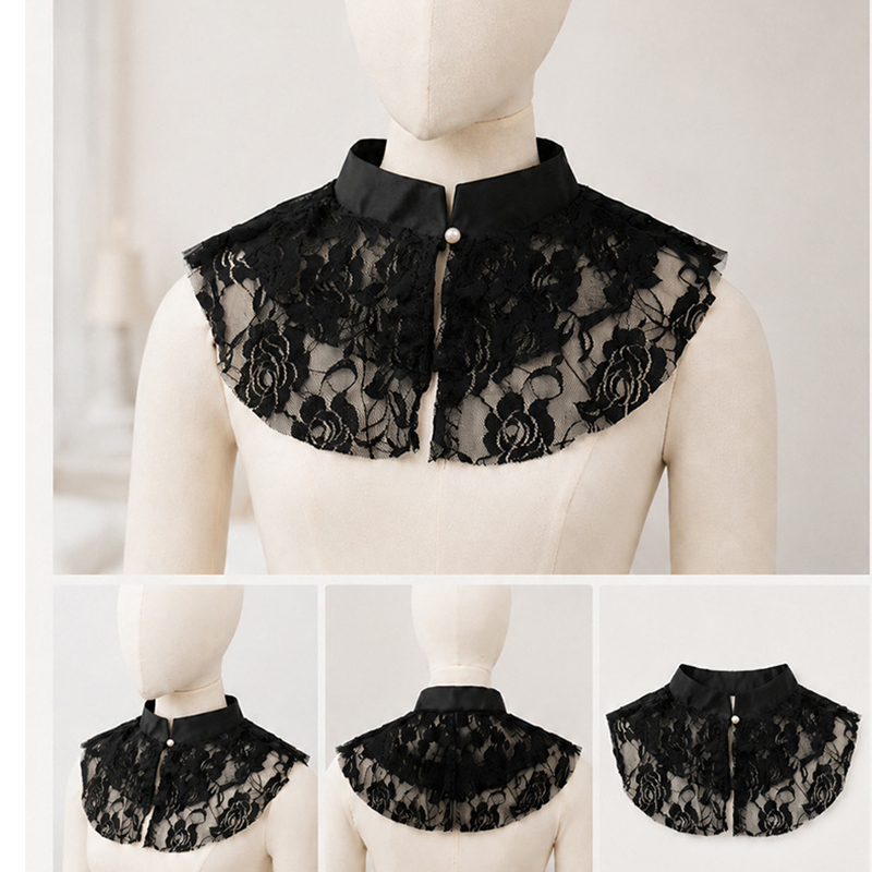 Elegant Lace Floral False Coll - đánh giá và giá Lace Dress